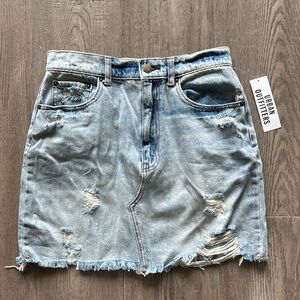 Urban Outfitters Denim Distressed Skirt